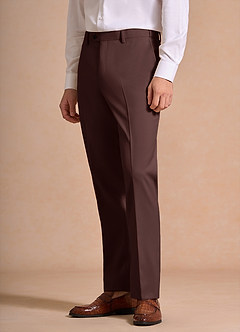 front James Espresso Structured Stretch Dress Pants