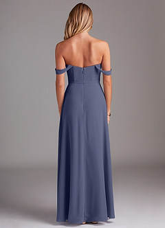 Azazie Aaron Bridesmaid Dresses Stormy A-Line Off the Shoulder Chiffon Convertible Dress image3