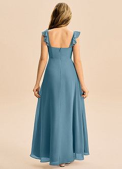 Azazie Mavie Junior Abito A-Line in Chiffon Increspato Bermuda image2