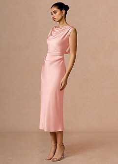 Evarine 헤이즈 핑크 미디 드레스 image4