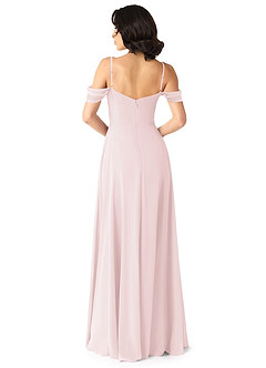 Azazie Tancie Bridesmaid Dresses Blushing Pink A-Line Off the Shoulder Chiffon Convertible Dress image2