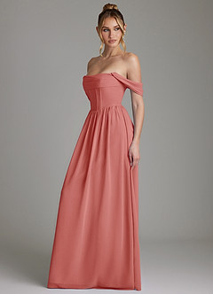 Azazie Caterina Kleider zum Anprobieren zu Hause A-Linie Korsett Chiffon Kleid Agave image9
