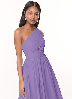 Azazie Katrina Jurken voor bruidsmeisjes Jurk van Chiffon met A-Lijn One-Shoulder Tahiti image5