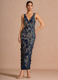 Robe Longue Marine Cireth image3
