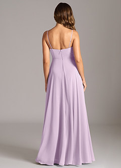 Azazie Amani Suknie dla druhen Linia A Pofałdowany Szyfon Do ziemi Sukienka image2