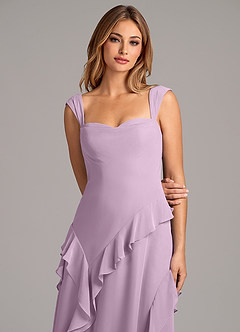 Azazie Sloane Bridesmaid Dresses Wisteria A-Line Sweetheart Neckline Chiffon Dress image7