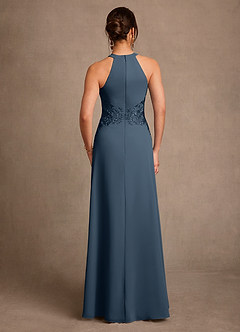 Azazie Georgie Mother of the Bride Dresses Neptune A-Line Lace Chiffon Dress image3