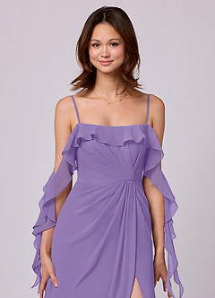 Barbie ♥ Azazie Bridesmaid Dresses Tahiti A-Line Off the Shoulder Chiffon Convertible Dress image2