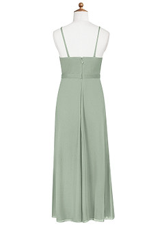 Azazie Luxy Junior Cabernet Pleated Mesh Dress image7