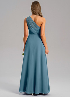 Azazie Phaedra Bridesmaid Dresses Bermuda A-Line One Shoulder Chiffon Dress image2