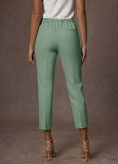 front Kennedy Matcha Structured Stretch Dress Pants