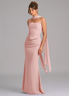 Azazie Sorrel Suknie dla druhen Syrena Gorset Szyfon Do ziemi Sukienka image5