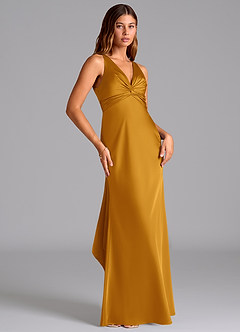 Azazie Hati Brudtärnklänningar Klä av Sjöjungfru i Stretch Satin Knäck image4