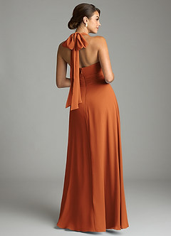 Azazie Tamira Suknie dla druhen Linia A Pofałdowany Szyfon Do ziemi Sukienka image8