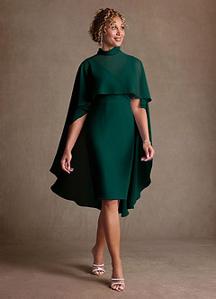 Azazie Irna Suknie dla Matki Panny Młodej Kolumna Szyfon Długość do kolan Sukienka image1