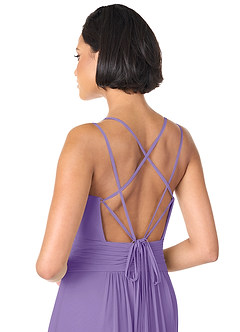 Azazie Farren Bridesmaid Dresses Tahiti A-Line Pleated Chiffon Convertible Dress image7