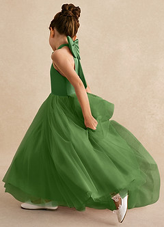 Azazie Bev Flower Girl Dresses Basil A-Line Convertible Tulle Dress image7