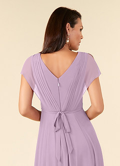 Azazie Palana Mother of the Bride Dresses Wisteria A-Line Lace Chiffon Dress image5