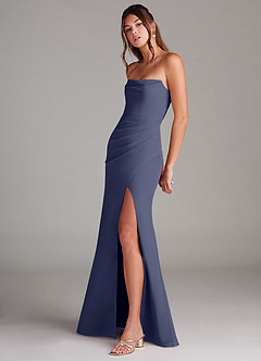 Azazie Leonis Bridesmaid Dresses Stormy Sheath Strapless Chiffon Convertible Dress image3