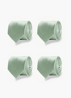 Matte Satin Matching Groomsmen Tie Set – 4 Pieces