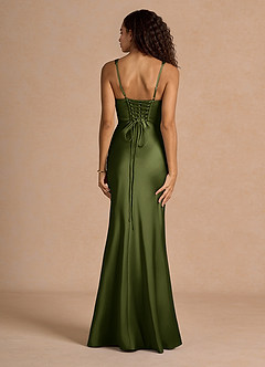 Vestido Verde Oliva Largo Ainsley image2