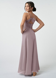 Azazie Avelina Junior Dusk A-Line Pleated Chiffon Dress image5