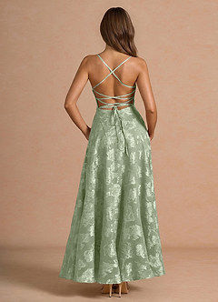 Robe Maxi Vert Clair Mavelle image2