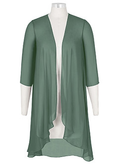 front Azazie Olivia Chiffon Wrap