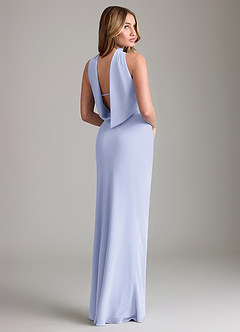 Azazie Lusinda Jurken voor bruidsmeisjes Converteerbaar Jurk van Chiffon met Zeemeermin Off the Shoulder Lavendel image6