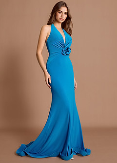Rowena Lake Blue Maxi Dress image3