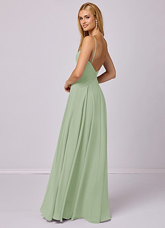 Barbie ♥ Azazie At-home Try On Dresses A-Line Chiffon Floor-Length Dress image4