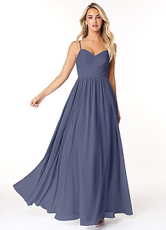 Azazie Lisbon Bridesmaid Dresses Stormy A-Line Sweetheart Neckline Chiffon Dress image3