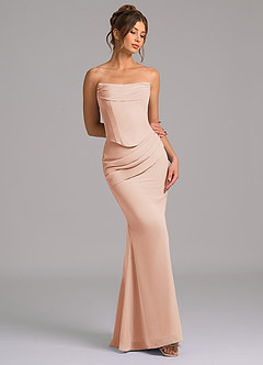 Azazie Sorrel Suknie dla druhen Syrena Gorset Szyfon Do ziemi Sukienka image7