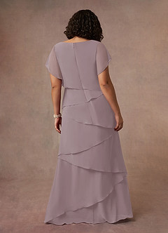 Azazie OHara Mother of the Bride Dresses Dusk A-Line V-Neck Chiffon Dress image14