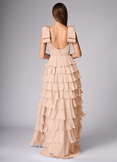 Daina Blush Pink Tiered Gown image4