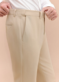 front William Tan Comfort Blend Dress Pants