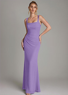 Azazie Agustina Bridesmaid Dresses Tahiti Mermaid Corset Chiffon Dress image4