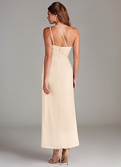 Azazie Eren Abiti da Damigella Abito Sirena in Chiffon Monospalla Alabastro Bianco image7