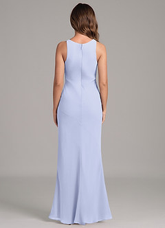 Azazie Allettie 신부 들러리 드레스 인어 쉬폰 바닥 길이 드레스 image2