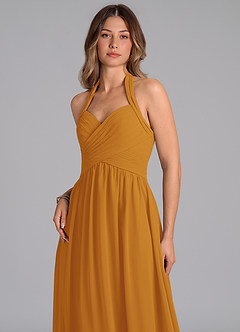 Azazie Darlyn Brudtärnklänningar Klänning av A-Linje i Chiffong Sweetheart halsringning Knäck image7