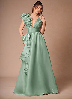 Vesper Salvia Balklänning med volanger image6