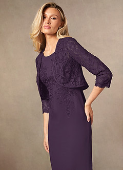 front Azazie Ainsling Lace Wrap