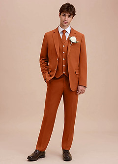 front Ethan Poltettu Appelsiini Hienostunut kudos 3-osainen puku