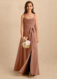 Azazie Jasslyn Girls Formal Sukienki dla dziewczynek sypiących kwiaty  image1