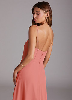 Azazie Wren Final Sale Black A-Line Strapless Chiffon Dress image7