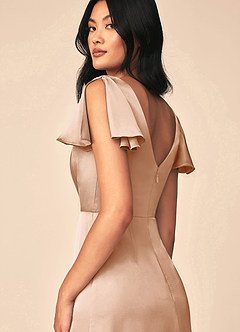 Azazie Soren Stretch Satin Dress Final Sale  image5