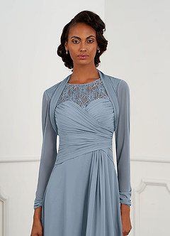 front Azazie Shyann Mesh Wrap