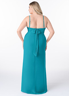 Azazie Mai Bridesmaid Dresses Jade Sheath Pleated Chiffon Dress image8