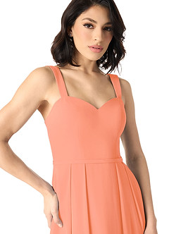 Azazie Simoan Final Sale Sunset A-Line Sweetheart Neckline Chiffon Dress image3