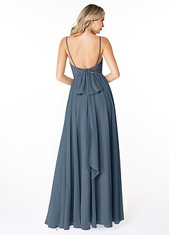 Azazie Gracie Bridesmaid Dresses Neptune A-Line Pleated Chiffon Dress image2